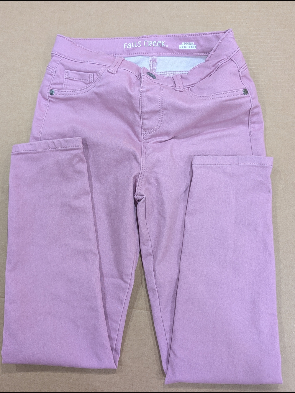 Falls Creek Girls 10\12 Pink Stretch Jeggins